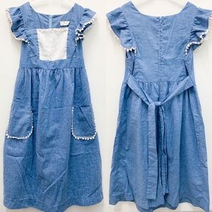 Vintage 1970s Girl’s Prairie Dress Lexis Blue 6